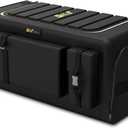 Ergocar Car Trunk Organizer Car Boot Storage Organiser Multi Pocket Car Boot Tidy Storage 3 Times Size Folded Portable Waterproof 1680D Oxford for Car/SUV/Truck/Auto (70L with side bags, Black)