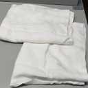 Simple&Opulence 100% Linen Pillow Case Queen Size Set of 2, White Pillow Covers with Overlap Closure, Luxury Breathable Pillowcases Protectors Suitable for All-Season (20" X 26", White)