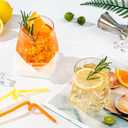 Goodluck 40 PCS Diamond Stemless Plastic Wine Whiskey Glasses, 12 Oz Disposable Cocktail Glasses, Suitable for Weddings, Birthday Parties, Family Gatherings, Bars, etc (Clear)