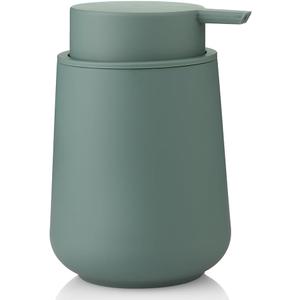 YAUKPH Sage Green Liquid Hand Soap Dispenser Plastic 11 oz - Modern Minimalist Style for Bathroom & Kitchen Countertop Refillable
