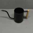 Watering Can for Indoor Plants, 35 oz/1000 ml Metal Stainless Steel Pot with Long Spout for House Plants Bonsai Outdoor Garden Flower Decorative (Black)