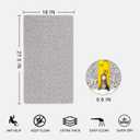 Nonslip Bathtub Mat, Anti Slip Bath Mat 0.6" Extra Thick, Quick Dry Bath Tub Anti Slip Shower Mat, Loofah Non-Slip Bath Mat for Tub Bathroom Pool Kitchen Entryway Home Hotel(Light Gray 16x27)