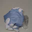 QJHOMO Blue Floral Shower Curtain Set Cute Daisy Bathroom Curtain, Washable Waterproof Fabric Small Stall Shower Curtains with 6 Hooks, Modern Aesthetic Decor Colorful Flower Shower Curtain 36x72 inch