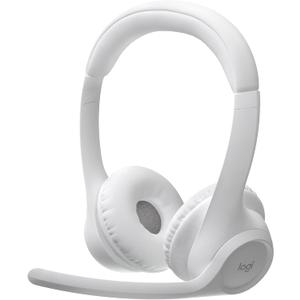 Logitech Zone 300 Wireless Bluetooth Headset with Noise-Canceling Microphone, Compatible with Windows, Mac, Chrome, Linux, iOS, iPadOS, Android  Off-White