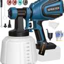 Cordless Paint Sprayer for Dewalt 20V MAX Battery Electric Spray Paint Gun with High Capacity Container Easy to Clean for House Painting Blue(Not Include Battery)