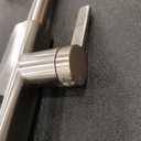 Lefton Pull-Out Waterfall Kitchen Faucet with Temperature Display, Two Water Outlet Modes, Single Hole, Brushed Nickel, KF2209-0