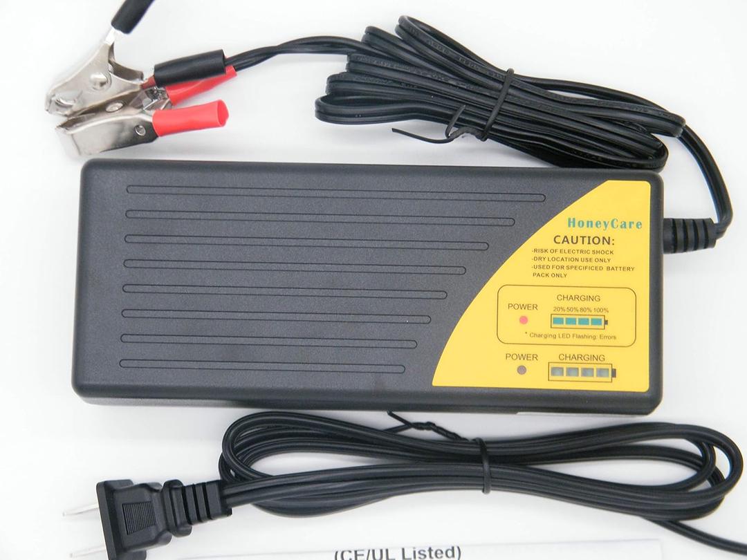 36V Lead Acid Battery Charger Battery Desulfator,36V Trickle Charging with Clamps for Car,WheelchairMotorcycle,Lawn Mower,Boat RV,SUV,ATV,Sealed Lead Acid Battery-Repair Batteries