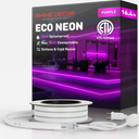 Shine Decor LED Rope Lights AC 120V, Connectable & Cuttable Dotless 120LEDs/M Eco Neon Strip Lighting, ETL IP65 Waterproof & Weather-Resistant for Home Commercial, 8x16mm, Purple, 16.4FT