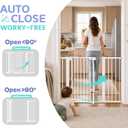 Sekey Flat Threshold Baby Gate for Stairs, 30-46" No Drill Dog Gate Indoor
