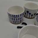 SOUJOY Set of 4 Porcelain Coffee Mugs, 15 Oz Hand Painted Coffee Cups with Handles, Large Glazed Stoneware Mugs for Tea, Hot or Cold Drinks, Best Gifts for Birthday, Thanksgiving, Christmas