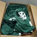 Bedsure Fluffy Christmas Duvet Cover Set - Ultra Soft Plush Shaggy Comforter Cover Queen Size, Warm Flannel Fleece Bed Sets for Winter, 3 Pieces, Gingerbread Man Pattern, Green (Queen (90" x 90"))