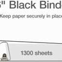 Cardinal 3 Ring Binder, 6 Inch Heavy Duty XtraLife Binder, Locking Slant-D Rings, Crack-Resistant Cover & Spine, ClearVue Covers with Shelf Pull, Holds 1,300 Sheets, Black (26361)