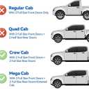 Window Visors Rain Guards for 2010-2025 Dodge Ram 2500 & 3500 Crew Cab, Window Vent Wind Deflectors Visors Shades
