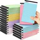 Dynta 36 Pcs 3x5 Note Pads, 45 Sheets Per College Ruled Mini Writing Pads, 80GSM Colored Paper 1620 Sheets, Multicolor Cute Notepads for Gift
