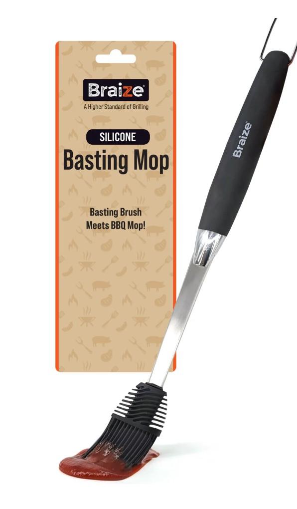 Grill Basting Mop – Silicone BBQ Brush for Sauces, Marinades & Oils | Heat-Resistant & Dishwasher Safe
