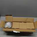 4 Pieces Kitchen Canisters Set 20 oz Stainless Steel Glass Canisters Airtight Coffee Sugar Tea Candy Jars Food Storage Container with Lid for Flour Cookies Spices Grains Kitchen Baking Home Decoration