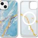 Sonix Case for iPhone 14 Plus | Compatible with MagSafe | 10ft Drop Tested | Ice Blue Marble