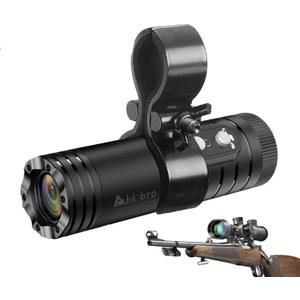 4K Shotgun Camera, Hunting With Red Cross WiFi & APP Function Gun Sport Helmet Camera (X68S(32GB TF card+Waterproof+APP+Red cross))