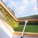 2 x Cabilock O Shaped Window Blind Rod with Hook Long Handle Push Pull Tool for Opening Blinds and Shades Curtain Pole for Bay Window Treatment Hardware