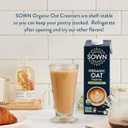 SOWN Organic Oat Creamer Unsweetened - Barista Oat Milk Non Dairy Coffee Creamer - Plant Based, Dairy-Free, Vegan, 0g Added Sugar, Gluten-Free, Non-GMO, Shelf Stable - 32oz (Pack of 6) (EXP 12/05/25)
