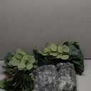 Hoteam 120 Pcs 3 Kinds Greenery Stems Silver Dollar Eucalyptus Stems Mixed Artificial Leaves Floral for Wedding Vase Flower Arrangement Home Decor