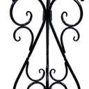 NAKUPE Metal Plant Stand Indoor Outdoor, Single Flower Pot Stands 22.5 Inch Tall, Planter Pedestal Holder for Patio Corner Garden Porch Farmhouse, Black(1 Pack)