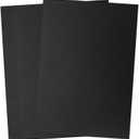 50 Sheets Extra Heavy Weight Black Cardstock Paper, 130 lb/350GSM A4 Cover Card Stock, Thick Black Construction Paper for Scrapbooking, DIY Cards Making, Arts and Crafts