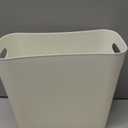 Platic Trash Can - Small Waste basketbin - 1.8 Gallon- for Office,Home,Bathroom,Kitchen - White