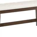 HOOBRO Dining Bench, Bamboo Dining Room Bench with PU Leather Upholstered Seat, for Kitchen, Living Room, Hallway, Kitchen, Entryway, Beige and Brown CE13CD01