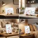 Solid Wood Calendar Stand for Skylight 15 Inch, Compatible with Skylight Calendar 2, Calendar Holder with 4 Non-Slip Silicone Pads, Supports Horizontal or Vertical Display.(Bamboo)