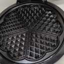 Mueller Heart 5 Waffle Maker, Waffle Iron, Adjustable Browning Control & Nonstick, Cool Touch Handle, Easy to Clean, Small Kitchen Appliances