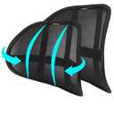 SANHSEHOME Lumbar Support Back Support for Office Chair 2 Pack Lumbar Support Pillow for Car Chair Back Support with Double Layer Breathable Mesh & Adjustable Straps