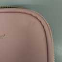 Small Makeup Bag with Led Mirror, Mini Travel Make up Bag 3 Light Modes Adjustable Brightness, for Women Organizer Cosmetic Bag, Portable Travel Train Toiletry Bag, for Pool Parties Work Touch-Ups (Pink)