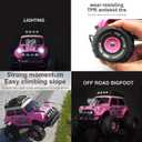 10Leccion Remote Control Car for Girls, Pink RC Truck with Two Rechargeable Batteries, Toys for 3,4,5,6,7,8 Year Old Girls, Ideal Birthday Ideas for Little Girl