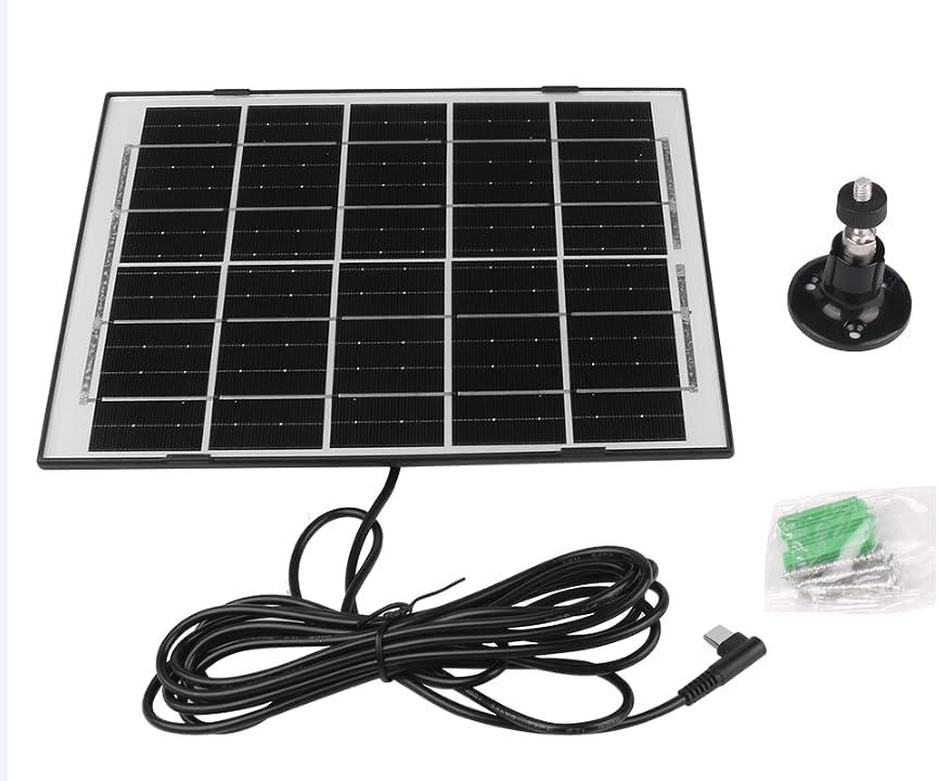 AsFrost 6V Waterproof Solar Panel 7W for Chicken Coop Door with New Cold-Proof Material Practical & Reliable Solar Panel Battery Charger with Type-C Port & 9.8 Feet Cord