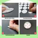 560 Pcs (0.79") Sticky Tack Double Sided Adhesive Dots Round Putty Clear Stickers No Trace Sticky Putty Removable Waterproof Small Stickers for Festival Decoration 20mm Sticky Dot