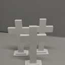 Bucherry 4 Pack 7.87 Inch Wood Crosses with Stand, Wooden Crosses Easter Cross Tabletop Decor Religious Christian Gift Baptism Centerpiece for Table Craft Wedding Church Sunday First Communion (White)