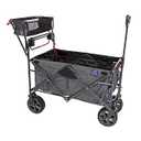 MacSports Collapsible Cart with Wheels and Handle - Folding Outdoor Wagon with All Terrain Wheels and Lightweight Design Adjustable Sport Folding Cart Landscape Portable Wagon