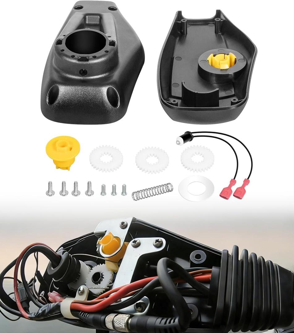 Top Cover Control Box Housing & Gear Kit Fits for Minn Kota Fortrex & Maxxum Trolling Motors - Complete Foot Control Repair Kit - Replaces Parts 2280202 & 2282500