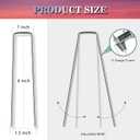 Gtongoko 500 Pack Galvanized Landscape Staples Garden Stakes Plant Cover Stakes 6 Inch 11 Gauge SOD Staples Ground Stakes for Landscaping Securing Weed Barrier Fabric, Christmas Decorations