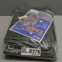 GUARD SHIELD Round Tarp 10 Feet Waterproof Heavy Duty Circle Tarps for Under Pool Green/Silver Multi Purpose Circular Outdoor Cover