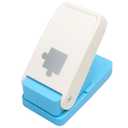 Puzzle Punch DIY Jigsaw Puzzle Piece Cutter for Personalized Jigsaw Puzzle Custom Photo Puzzle Customized Puzzle Making Tool (Cerulean Blue) (White & Cerulean Blue)