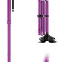 Walking Cane for Men & Women - Foldable, Adjustable, Collapsible, Free Standing Cane, Pivot Tip, Heavy Duty | Walking Sticks, Folding Canes for Seniors & Adults [Purple]