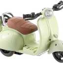 Scooter with Light and Music, Decor Desktop Ornaments, Interactive Rotating