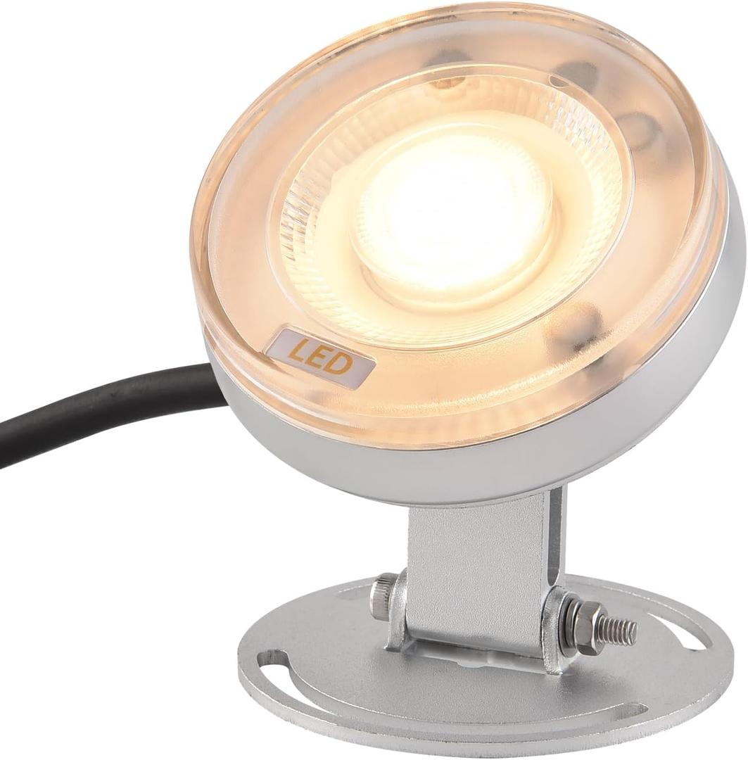 Pond Lights Submersible Lights 6W Warm White 12V 24V Underwater Lights for Fish Tank Fountain Pond Decoration