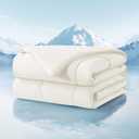 SameBed Cooling Comforter Twin/Twin XL Size, All Season Blanket for Hot Sleepers, Lightweight Comforter for Night Sweats, Double-Sided Cooling Bedding for Bed, Sofa, Office, Camping (Beige,68"*80")