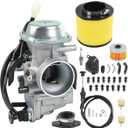 Carburetor Replacement For Honda TRX350 Rancher 350 2000-2006 TRX400 Foreman 1997-2004, Include Oil Filter, Air Filter, Choke Cable