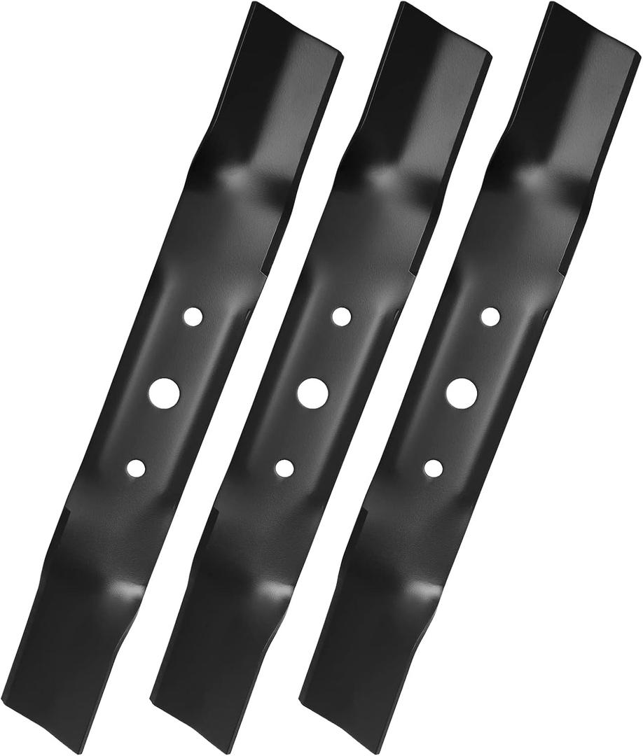 GX20250 Mower Blades for John Dee re 48 inch Deck, GY20568 High Lift Blades Compatible with John Dee re L120 L130 L2048 L2548 2148HV 48" Deck Lawn Tractor, Replace 330-619, 3 Pack