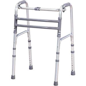 Folding Standard Walkers for The Seniors,MAX 350lbsPortable Aluminum Alloy WalkerAdjustable Height, 2-in-1 FixedCross Walk Modes Aluminum Frame Height Adjustable Standard Walkers