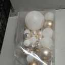 Christmas Ball Ornaments for Xmas Decorations,50 pcs Christmas Extra Large Tree Shatterproof Ornaments-Champagne (Combo of 5 Style in 3 Sizes)